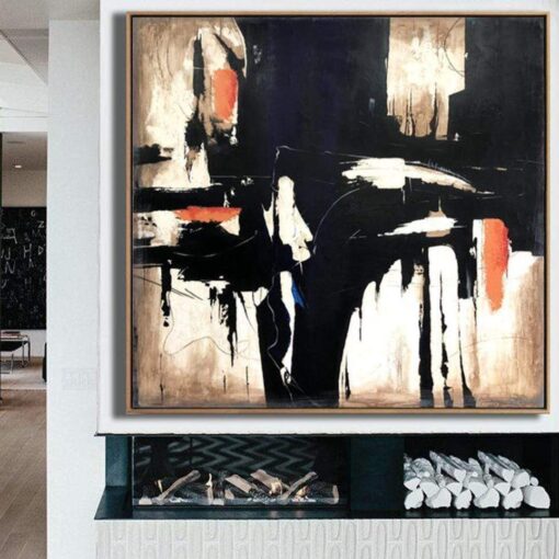 Buy Oversized Original Painting Brown Painting Abstract Painting Black Contemporary Art | ELEVATED CITY online shopping cheap