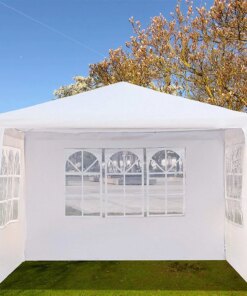Patio Tents 10’x10′ Party Tent with 3 /4 Side Walls Outdoor Gazebo Canopy Camping Shelter for: Household, Wedding, Party,