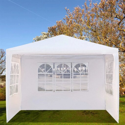 Buy Patio Tents 10'x10' Party Tent with 3 /4 Side Walls Outdoor Gazebo Canopy Camping Shelter for: Household