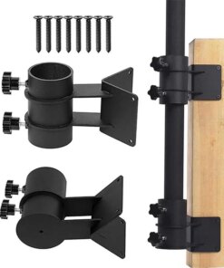 Patio Umbrella Holder Corner Mount Metal Offset Umbrella Stand Umbrella Deck Mount Bracket Used For Deck Railing Mount To Deck
