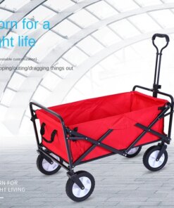 Portable Four-wheel Camp Car Travel Folding Handling Camping Car Outdoor Multifunctional Picnic Car Field Camping