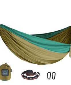 Portable Nylon Parachute Fabric Single and Double Size Outdoor Camping Hiking Garden Hammock