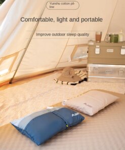 Portable Outdoor Camping Pillow Travel Cotton Headrest Long Distance Sleeping Office Nap Sitting Sleeping God Device Comfortable