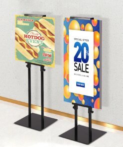 Poster Stand for Display Pedestal Sign Stand,Adjustable Floor Standing Sign Holder,Heavy Duty