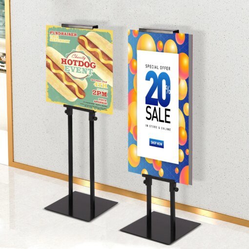 Buy Poster Stand for Display Pedestal Sign Stand