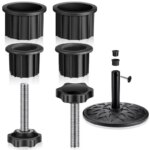 Prefilled Patio Umbrella BaseRound Water Fillable Base Stand Weight for Patio Market Table Umbrella Outdoor Home Garden Decor