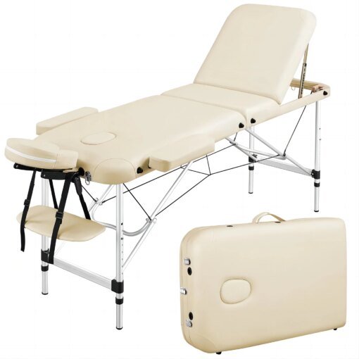 Buy Professional Premium 84" 3-Section Portable Massage Table with Adjustable Backrest