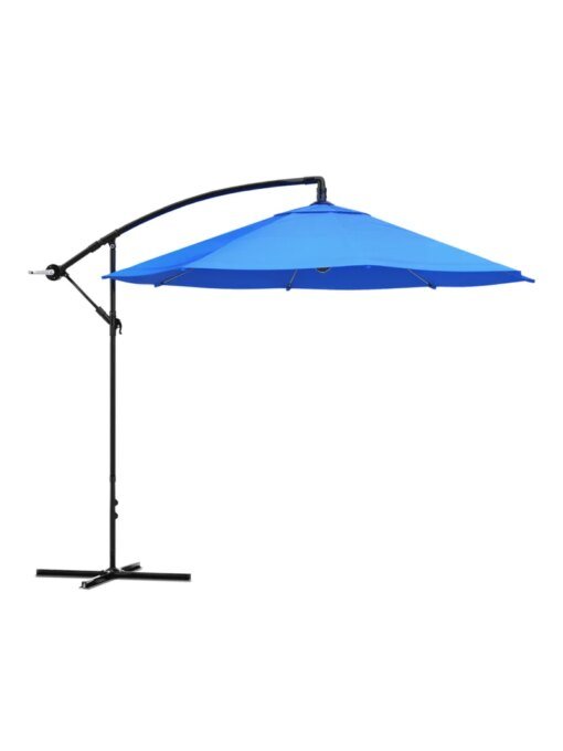 Buy Pure Garden 10 Ft Patio Umbrella – Offset Sun Shade with Base