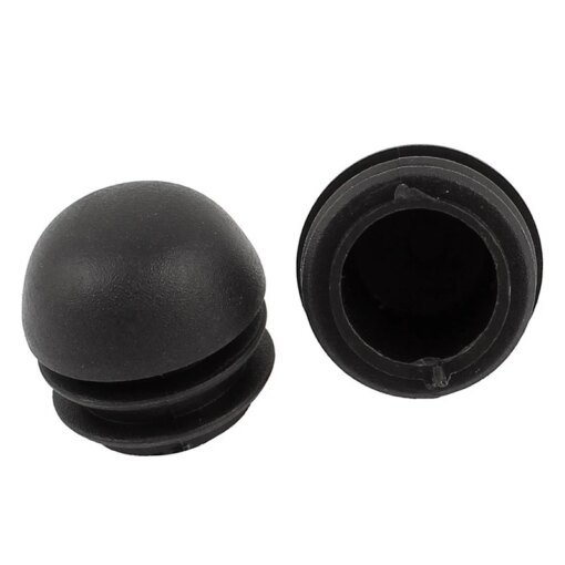 Buy Quality 2 Pcs 25mm Dia Plastic Round Tube Inserts End Blanking Caps Black online shopping cheap