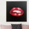 Buy Red Lips Painting Sparkle Lips Wall Art Sexy Lips Painting Warm Red Lips Mouth Original Art Kiss Fashion Wall Art Lips Artwork | SPARKLING LIPS online shopping cheap