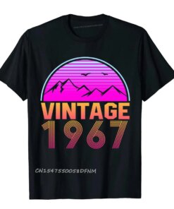 Retrowave Vintage 1967 Birthday Gift Tops & Tees Rife Summer Premium Cotton Men’s T Shirts Camisa