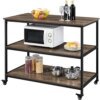 Buy Rolling Kitchen Cart with 3 Shelves