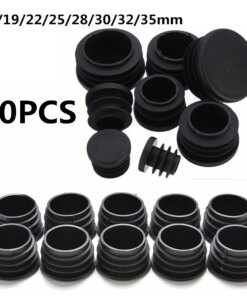 Round Plastic Pipe Blanking End Cap Home Feet Hole Cover Furniture Leg Plug Floor Protector Tube Insert Plug