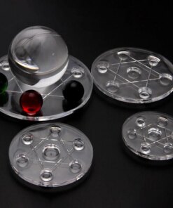 Round acrylic Seven Star array base crystal ball bottom supporting display rack