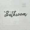 Rustic Decor Bathroom Wall Farmhouse Style Door Sign Restroom Ornament Powder Home Signs