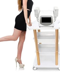 Salon Furniture Trolley Spa Styling Pedestal Rolling Cart 4 Shelf Abs Aluminum Elitzia ETTRO5