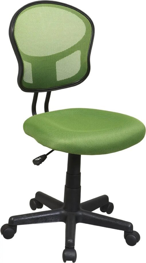 Buy Series Mesh Back Armless Task Chair with Padded Fabric Seat and 360 Degree Swivel