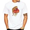 Buy Short sleeved T-shirt Top Women's Casual Sweet 90s Women's Summer Cartoon Mushroom Pattern White T-shirt Printing Fun T-shirt. online shopping cheap