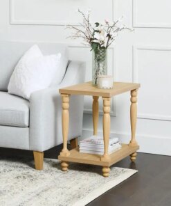 Side Table, Light Oak