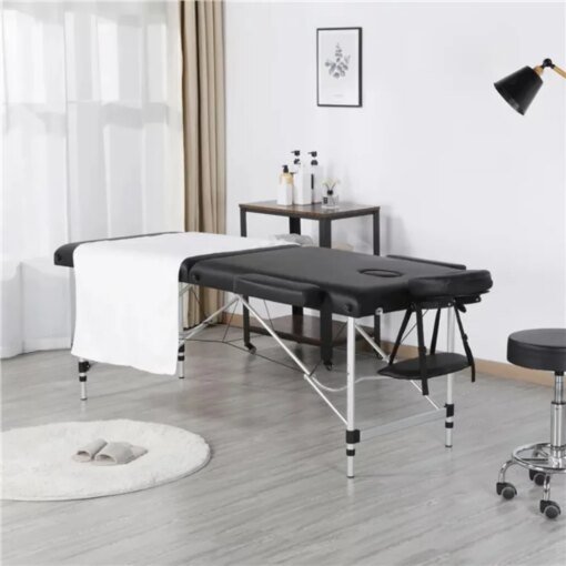 Buy SmileMart 84" Portable Aluminum 3 Section Massage Table with Headrest Armrest