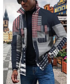 Spring And Winter Mens Single Breasted Suit Coat Jackets High Quality Slim Fit Casual Blazer Vintage Men Blazer Top Houndstooth