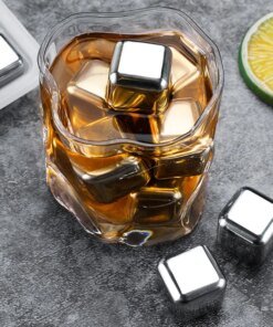 Stainless Steel Cubes Creative Practical Set Reusable Chilling Stones For Whiskey Wine Wine Cooling Chilling Party