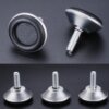 Buy Steel Furniture Legs Anti-slip Base Table Cabinet Leg Pad Adjustable Leveling Feet Leveler M8 M10 Screw 15mm-27mm online shopping cheap