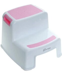 Steps Stool for Kids and Toddlers – from Sturdy Plastic Material – Pink