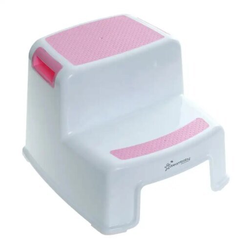 Buy Steps Stool for Kids and Toddlers - from Sturdy Plastic Material - Pink online shopping cheap