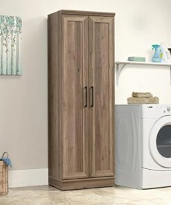 Storage Cabinet, Salt Oak finish，Bedroom Closet, bathroom closet