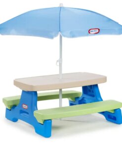 Store Kids Picnic Table with Umbrella