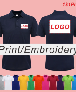 Summer Causal Polo Shirt Custom Logo Printed Text Picture Brand Embroidery Personal Design Breathable Men And Women Tops 2023