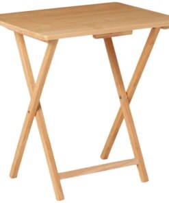 TV Tray Table Natural 19 x 15 x 26 Inch
