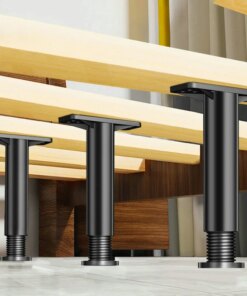 Telescopic Adjustable Bed Beam Support Foot Reinforced Plastic Furniture Leg Sofa Leg Bed Bottom Load Bearing Bracket
