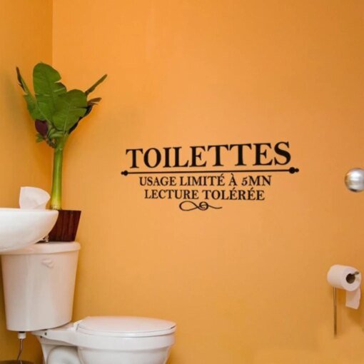 Buy Toilettes Spanish Inspiring Quotes Wall Sticker Home Decor Bedroom Kids Wall Decal online shopping cheap