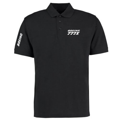 Buy Tops 2024 Plane Pilots Men Cotton Polo Shirts T Shirt for Men Boeing 777-X Print Men Women Polo Shirt Fashion Leisure online shopping cheap