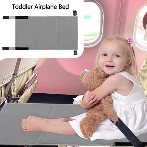 Buy Travel Airplane Bed Baby Pedals Bed Portable Foot Rest Hammock Kids Bed Airplane Seat Extender Leg Rest For Business Traveling online shopping cheap