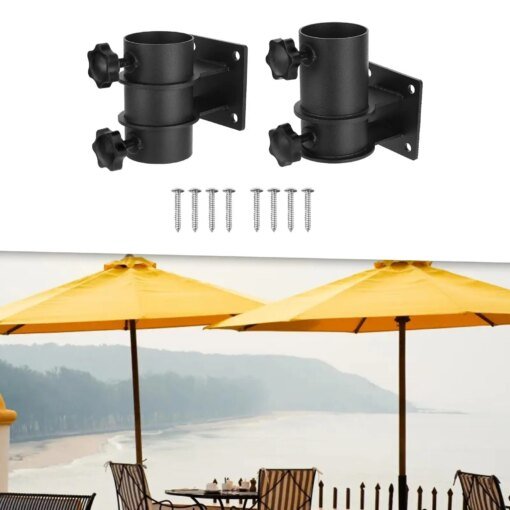 Buy Umbrella Base Stand Fits 30-50mm Pole Sun Shelter Sun Umbrella Holder Parasol Umbrella Mount Parts for Courtyard Attachments online shopping cheap