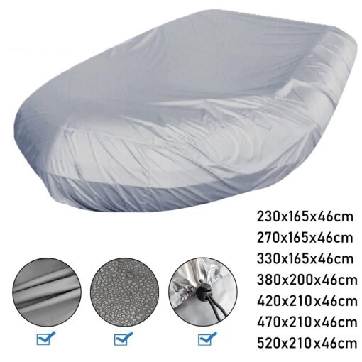 Buy V Shape Marine Boat Cover Large Waterproof Dustproof AntiUV Rain Snow Inflatable Boat Dinghy Fishing Rubber Boat Universal Cover online shopping cheap