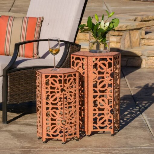 Buy Wayne Outdoor Iron Accent Tables