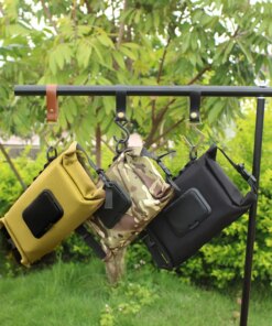 Wet Tissue Box Canvas Paper Towel Wipes Dispenser Hanging Bag Portable Tissue Bag for Outdoor Camping Hiking Picnic Backpack