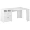 Buy Wheaton 60" W Reversible Corner Computer Desk with Storage in Pure White online shopping cheap