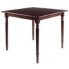 Winsome Wood Mornay Square Dining Table, Walnut Finish