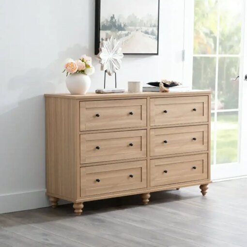 Buy Wood 6 Drawer Dresser