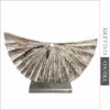 Buy Wood Semicircle Abstract Whitewashed Table Figurine Original Desktop Art for Home Decor | ARROW 19.7"x12" online shopping cheap