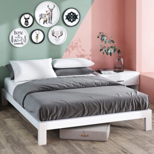 Buy Zinus Arnav 10" White Metal Platform Bed Frame online shopping cheap
