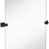 Buy inch Pivot Mirror Including Brushed Gold Squared Brackets | Frameless Bathroom Mirror | Rectangular Adjustable & Tilting V online shopping cheap