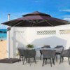 Buy outdoor sunshade patio umbrella outdoor patio garden oversized roman umbrella outdoor umbrella large stall umbrella sun umbrella online shopping cheap