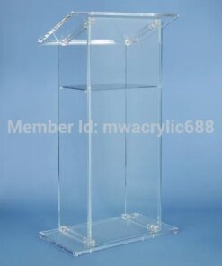 pulpit furnitureFree Shiping High Quality Modern Design Beautiful Cheap Acrylic Lecternacrylic pulpit