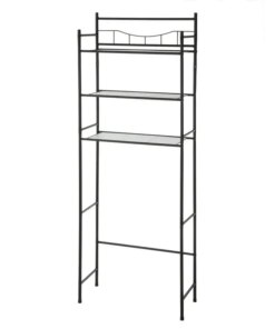 the Toilet Steel 3-Shelf Bath Shelves Space Saver, Black Finish Adult-Teen Age Groups